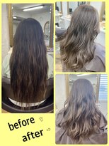 ビーンヘアスタジオ 蒲田(Bean hair studio)&nbsp;正真正銘外国人バレイヤージュカラー