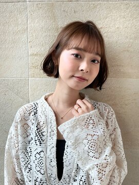 ソト 銀座(soto.) ミディアムヘア/暗めカラー/デザインカラー/ボブ/銀座