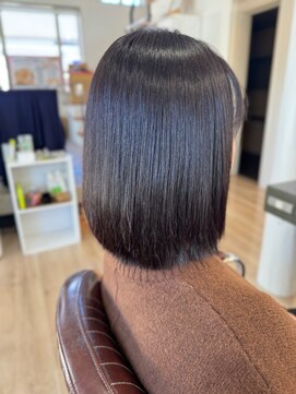 黒髪髪質改善ストレート12.6