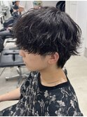 名古屋栄ルーズパーマテテ風シャドウパーマメンズパーマ波巻き