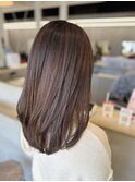 透明感抜群!ショコラグレージュ×ツヤさらロング♪