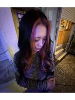 ゼロヨンハチ(048)&nbsp;顔まわりブリーチ＋エクステ