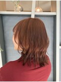 ピンクベージュ×ボブでやわらか透明感ヘア