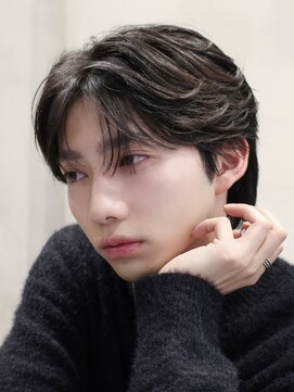 ロンドオム 池袋(Lond Homme) men's/メンズ/刈り上げセンターパート/フェザーパーマ/池袋