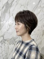 インテグリ オオタ(INTEGRI oota)&nbsp;30代40代◎耳掛けショートボブ×ベージュインナーカラー