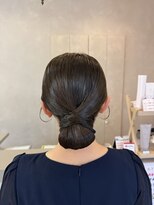 ジュエ ヘアー デザイン(Jue hair design)&nbsp;タイトシニヨン/ヘアセット/結婚式お呼ばれヘア/知立/20代