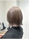 《吉田光ノ丞》ぱつっとボブ/ミルクティーベージュ