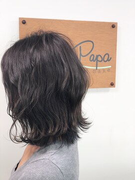 ララパパ(Lala Papa) ブルーアッシュ☆デザインカラー