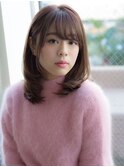 【若井】小顔レイヤー内巻きワンカールのミディアム