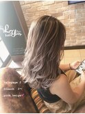 pink beige balayage*°+