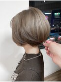 【Elsa元町・三宮】ショートボブ×ミルクティーグレージュ