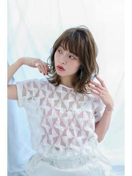 オーブ ヘアー ガーデン 渋谷店(AUBE HAIR garden) 【AUBE HAIR】束感×ナチュラルふわミディ