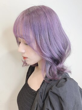 トルネード(TORNADO) 韓国くびれカット×ラベンダーアッシュ　S1221