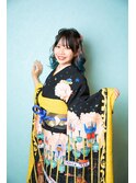 編み込みハーフアップ！