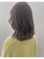 フロート 小阪店(float) 髪質改善カラー_マロンベージュ Aラインボブ かきあげ