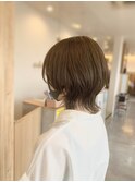 ウルフボブ ミルクティーベージュ 10代20代