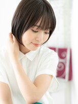 ドクターズサロン LAB 小山店&nbsp;黒髪がGOOD!髪質改善ツヤ前下がりショートボブf小山20代30代40代