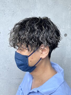 アソビ 表参道(ASOBI) ツイストスパイラルパーマ 刈り上げマッシュ