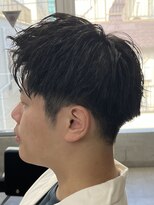 フイ 代々木(Hui)&nbsp;メンズ/アップバング/ツーブロックマッシュ/束感ショート波巻き