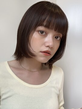 ローネス(LONESS) ボブレイヤー/顔まわりレイヤー/ブラウンベージュ