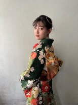 リタ(Lita.)&nbsp;金箔水引ヘアアレンジ　成人式　卒業式