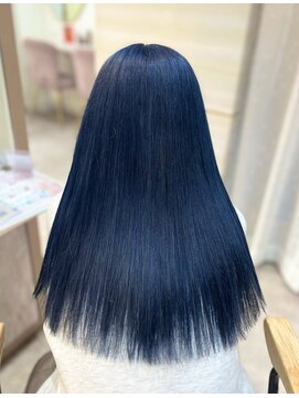 エルバイラビス 大宮(elu by lovis) 《Ami》ブルーラベンダー/エアリーロング/ブリーチカラー/韓国