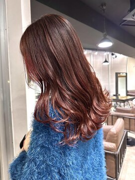 アルカナ 明治神宮前原宿(ARCANA) 切りっぱなしボブ エアリーロング 美髪 ピンクブラウン