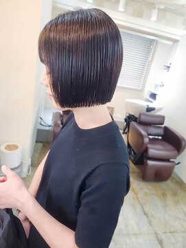 スーハ 恵比寿(SUUHA) 大人ヘア/ミニボブ/タッセルボブ/ワンレンボブ/ブルーブラック