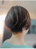 ショート×マロンブラウン×白髪染め@30代@40代@50代@60代