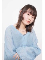 シェル 立川(shell)&nbsp;くびレイヤーエモージュ前髪モテベージュレイヤーミディ【立川】