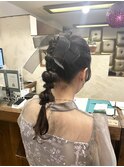 編み下ろしポニー