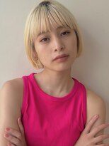 ガーデン 銀座(GARDEN)&nbsp;ミニボブ/フルバング/ベージュ/切りっぱなしボブ/イメチェン