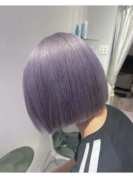 プライズ 成増店(prize) ラベンダーグレーハイトーンボブダブルカラー成増