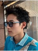 【KING STYLE】スパイキーショートショートヘアツーブロック