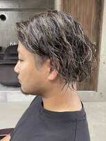 フイ 新宿3丁目(Hui)&nbsp;ハイトーンカラー/マッシュパーマ/アースカラー/men's/