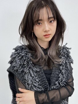 サイン 渋谷(SIGN) 韓国ヘアーハッシュカットレイヤーカットグレージュブリーチ無し