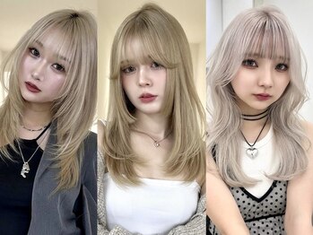 アイトーキョーエス 渋谷(AI TOKYO S)の写真/絶妙なお洒落*圧倒的透明感を叶えるハイトーンカラー*ダブルカラー&ハイライトも人気[渋谷駅/ケアブリーチ]