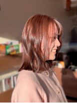 アフロディーテ(Aphrodite)&nbsp;外ハネくびれボブ/ピンクベージュ