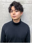 ビジネスツイストスパイラルアップバングショートスタイル