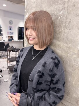 キング(K!ng) 縮毛矯正髪質改善ハイライトレイヤーカット枚方美容室エクステ