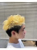 メンズツートンカラーケアブリーチイエロー