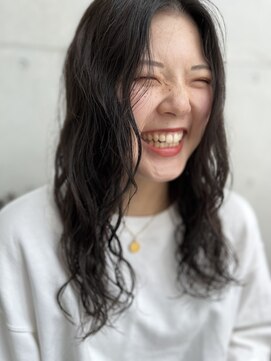 アスティブランシュ(Asti blanche) 地毛風カラーとくしゃパーマ♪/小林