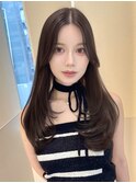 ロングレイヤーカット内巻き顔まわりレイヤーカット