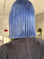 ハウ 心斎橋(how)&nbsp;ブルーカラー×ボブ×ミニボブ×夏カラー×水色カラー×青カラー