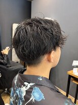 アルター(aL ter)&nbsp;【メンズ×パーマ】ブルーブラック/フェザーパーマ/鎌取/林愛華