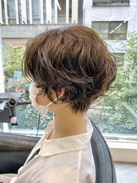 アンセンス バイ モードケイズ(ANSENS by Mode K's) 【20代30代40代】パーマハンサムショート【銀座】