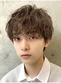 ルーズパーマスパイラルパーマメンズカットメンズパーマ佐賀眉毛