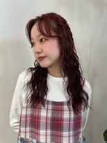 ワイビー グリーン リル(y.be green rel)&nbsp;レッドブラウン×ナチュラルウェーブ