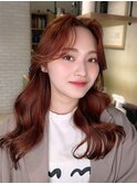 ゆるふわ大人可愛い♪20代30代ヨシンモリヘアピンクベージュ