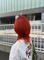 シンクヘアー(think hair by tori) オレンジで周りと差を!1ブリーチでも作れます